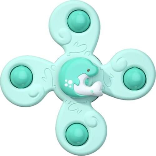 Baby Rattles For Kids Shower Bathroom Grasping Gyro Animal Sucker Spinner Montessori Touch Sensory toys For Newborn 0-12 Months