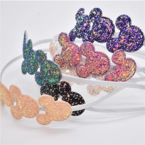 Korean version of bright pink cartoon childrens headdress hair hoop