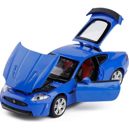 Exquisite 1:32 XKR-S sports car alloy model,simulation die-cast sound and light pull back model,collect gifts,free shipping