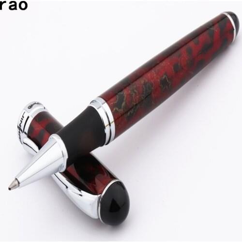 JINHAO X750 Red Burgundy shimmering Business office Medium Nib Rollerball Pen New