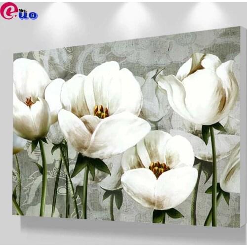 Classical Diamond Painting For Living Room Flowers Diamond Mosaic Christmas Gift Wall Decoration Pictures From Custom Photo