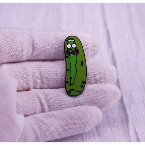 Pickle Rick badge fans collection