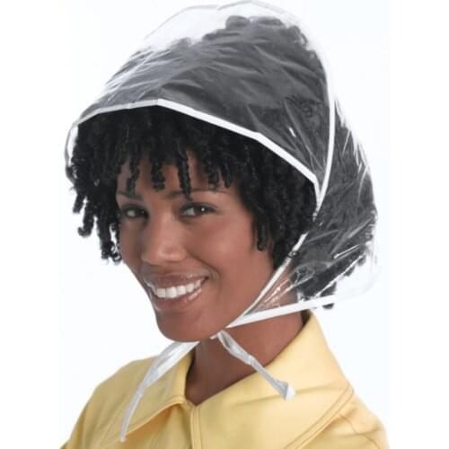 Creative Men Women Unisex Plastic Rain Visor Hat Foldable Kids Hiking Fishing Waterproof Windproof Hair Protection Bonnet Cap