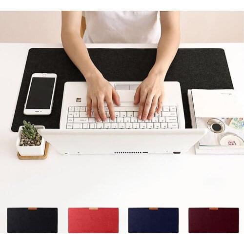 Multi-Functional Soft Wear Resistant Enlarged Felt Cloth Gaming Mouse Pad Office Desk Laptop Computer Anti-Slip Keyboard Mat