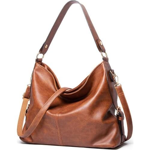 European and American fashion womens bag, High quality PU womens Leisure large capacity handbag, one shoulder cross-body bag