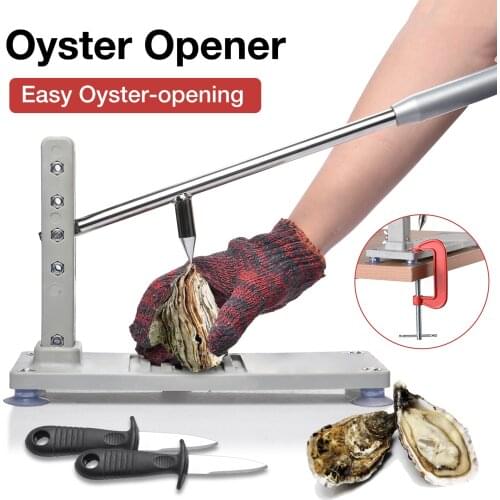 Hot New Oyster Knives Opener Stainless Steel Shell Shucking Cutter With Gloves For Seafood Opener Tools Set