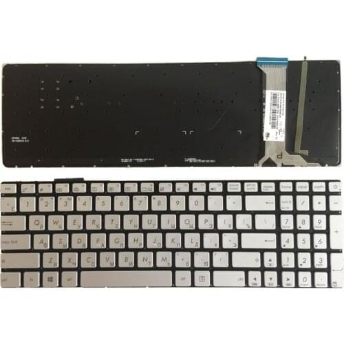 New FOR ASUS GL752 GL752V GL752VL GL752VW GL752VWM ZX70 ZX70VW backlit Russian RU laptop keyboard silver