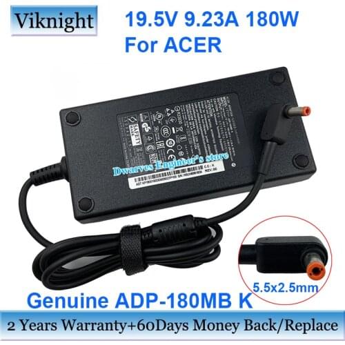 Genuine ADP-180MB K 19.5V 9.23A 180W AC Adapter For ACER Laptop Power Supply 5.5 x 2.5mm