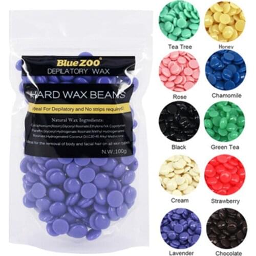 100g Depilatory Film Hard Wax Beans For Body Beauty Hair Removal No Strip Waxing Beads Legs Epilation