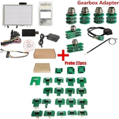 ECU Programmer with V-A-G Gearbox Adapters ECU Chip Tuning Tool ECU Power Box F-L-A-S-H V1.95 Transmission Power Upgrade Tool
