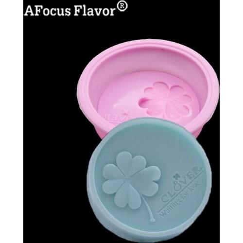1 Pc DIY Four Leaf Silicone Cake Mold Handmade Soap Mold 3d Flower Natural Soap Making Crafts Baking Cakes Forming Tool Cupcake