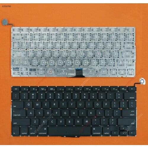 Replacement new notebook computer keyboard for Apple Macbook Pro Unibody A1278 MB467 Models 13.3" BLACK(For Backlit )