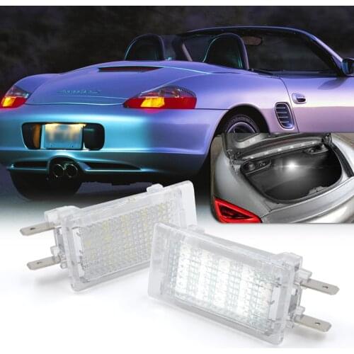 2pcs LED Luggage Compartment Boot Trunk Cargo Area Light for Porsche Boxster Cayman Carrera 987 911 Carrera Cayman 12V