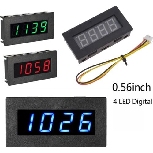 Digital Frequency 4-digit Display Tachometer Automobile Engine Speed Measure RPM High Precision Tester 5-9999R