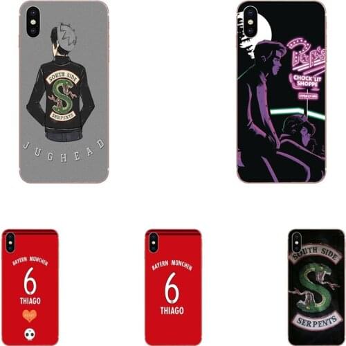 Thin TPU Cell For Samsung Galaxy A81 A71 A51 A01 S20 S10 S9 S8 Plus A50 A70 A40 A30 A20 A10 American Tv Riverdale Painted Black