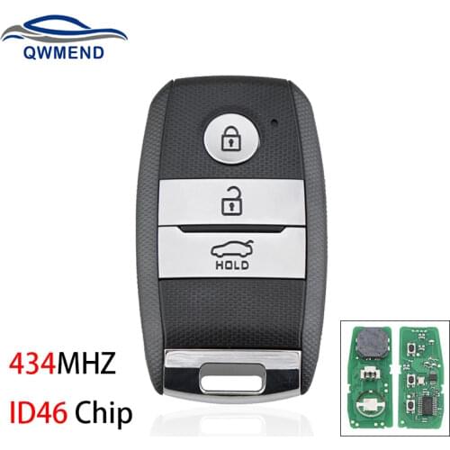 BHKEY 3 Buttons Smart Remote Key for KIA K5 Sportage Sorento 2013-2015 Car Key Fob ID46 Chip 434MHZ 95440-3W600 95440-2T520