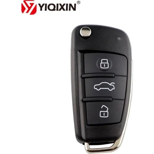 YIQIXIN 3 Button Folding Remote Car Key Shell Fob Cover Case For Audi Q7 B7 Q3 A3 TT A2 A8 A6 A6L A4 S5 C5 C6 B6 Remote Housing