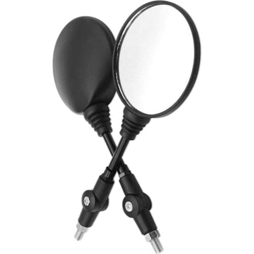 2x 10/8mm Thread Universal Motorcycle Rearview Mirror Folding Motorcycle Mirror