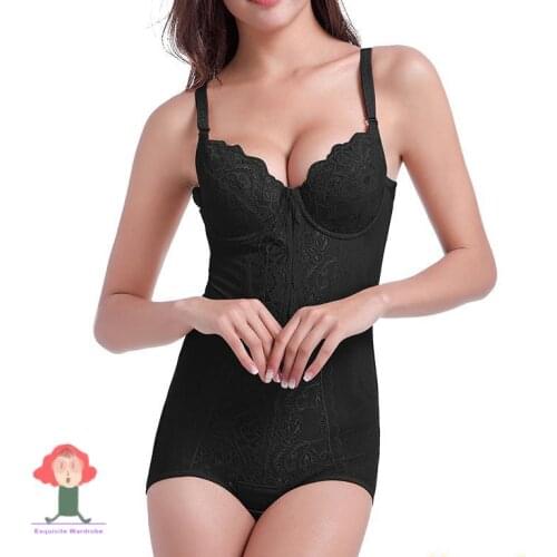 Women Postpartum Waist Trainer Slimming Underwear Body Shaper Recover Bodysuit Push Up Bra Zip Tummy Control Hip-lift Shapewear
