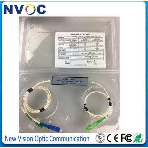 1*2 FWDM FTTX Filter ABS BOX 2mm1M,LC SC ST FC,Tx1490nm Rx1550/1310nm,3port Optic Wavelength Division Multiplexer