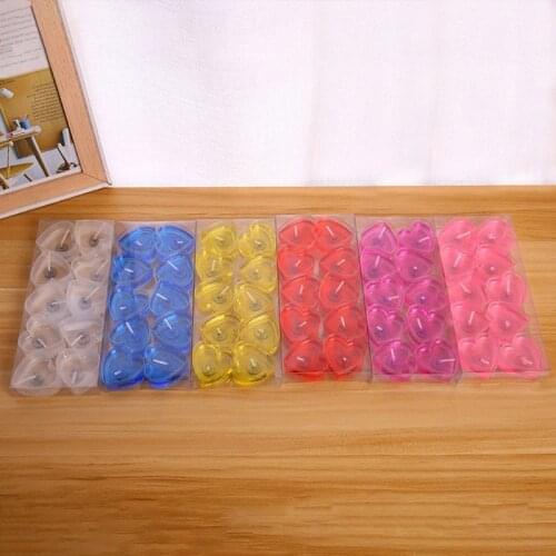 10PCS Smokeless Jelly Candles Love Heart Candle Valentines Day Birthday Decor QX2E