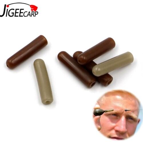 JIGEECARP 10PCS Carp Fishing Silicone Buffer Beads Helicopter Rigs Sleeve Heli Buffer Sleeves For Carp Rigs Fishing Accessories