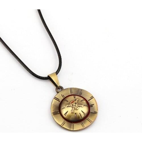 10/pcs ONE PIECE Choker Necklace Luffy straw hat Pendant Men Women Gift Anime Jewelry Accessories YS11447