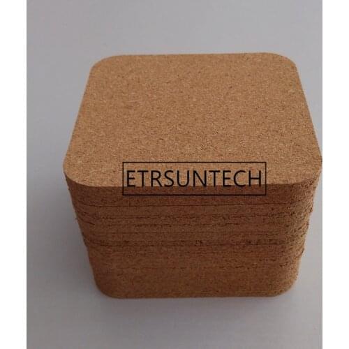 1000pcs Square Natural Cork Coaster Heat Resistant Cup Mug Mat Coffee Tea Hot Drink Placemat Kitchen Table Decor