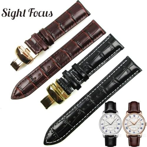 15 18 20mm 22mm Leather Watchband for Mido Baroncelli M8600 M010 Replacement Watch Strap Gent Bracelet for Men Watch Accessories