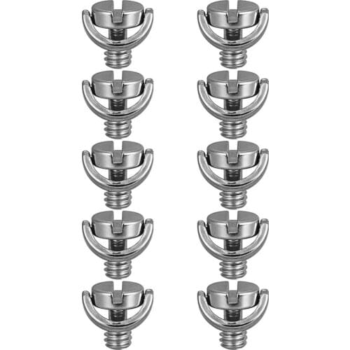 5pcs 1/4"-20 D Shaft D-ring Mounting Screw Adapter Tripod Monopod Quick Release Plate Camera Fixing Screw