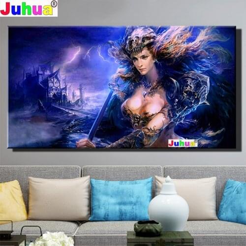 5D DIY Diamond Painting Skull Fairy Full Square Round Diamond Embroidery Animal Rhinestones Home Living Room Decoration Mosaic