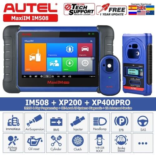 Autel MaxiIM IM508 Newest Automotive IMMO Key Programming & Diagnostic Tool OBD2 OE-All Systems Diagnosis Scanner Key Programmer
