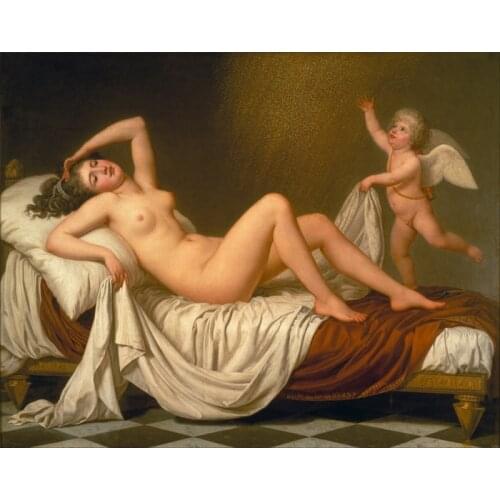 Free shipping classical sexy women nude art angel baby oil painting canvas prints on canvas hotel wall art decoration pictures