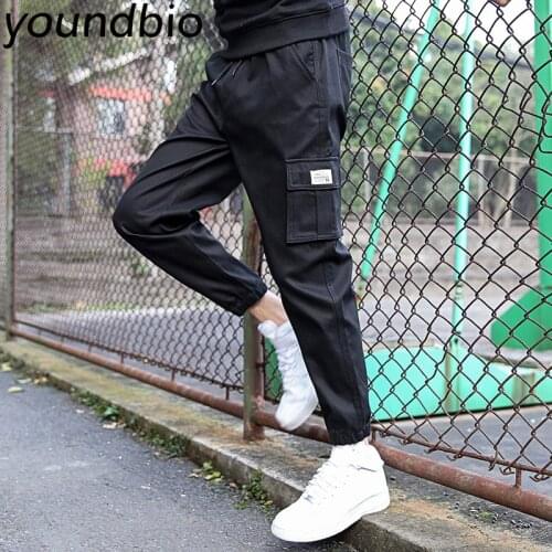 Men Cargo Pants 2021 Hip Hop Casual Joggers Trousers 95% Cotton Pants Fashion Casual Streetwear Pants Sweatpants Mens Pants