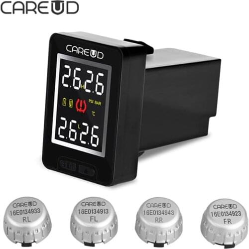 For Toyota CAREUD Tire Pressure Alarm Diagnostic-tool TPMS Replaceable Battery LCD Display Tire Pressure Monitoring System
