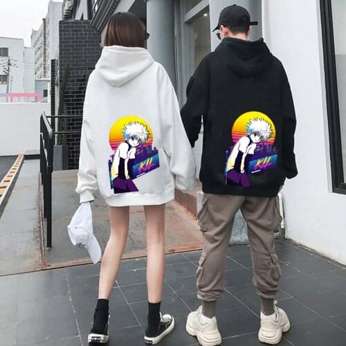 Harajuku Hunter X Hunter Killua And Gon Hoodie Couple Wear Printing Mens Hoodie Male Sweatshirt Daily Casual Streetwear