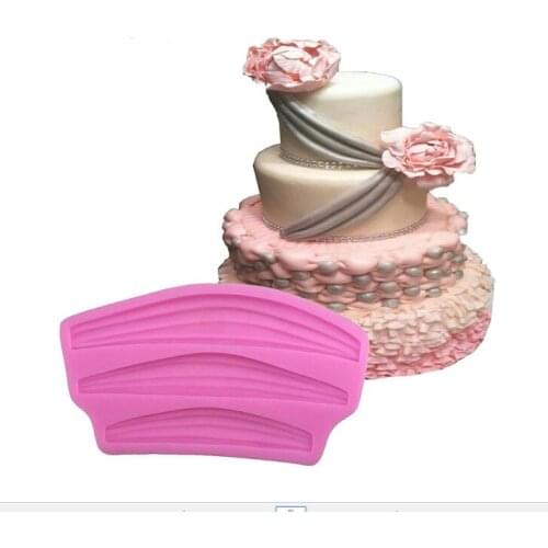 Classic Swag cake border fondant cake molds chocolate mold mould for the kitchen baking Sugarcraft Decoration Tool A1001