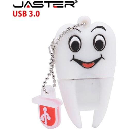 JASTER 3.0 Pen Drive Gift Teeth Cute Model 8GB/16GB/32GB/64GB Usb Flash Drive, Tooth Flash Memory Stick Pendrive Dentist U Disk