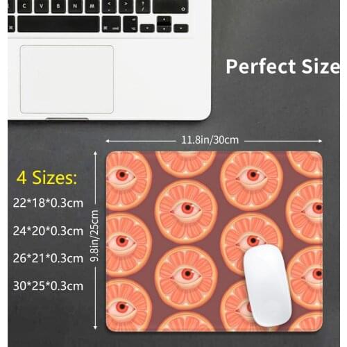 Seeing Orange Mouse Pad DIY Print Cushion Preterthings Orange Citrus Orange Juice Orangejuice Eye Bloodshot