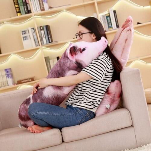 Creative pillow 3D Dimensional pig plush toy cushion soft doll,throw pillow birthday gift h1300
