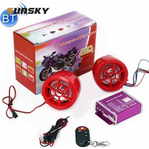 Motorcycle MP3 Anti-lost Modified Audio, Support Bluetooth & TF Card & U Disk Reader & FM