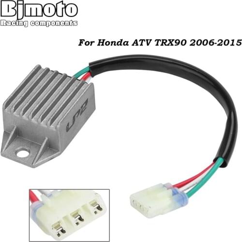 BJMOTO Motorcycle Voltage Regulator Rectifier For Honda ATV TRX90 2006-2015 31600-HP2-671