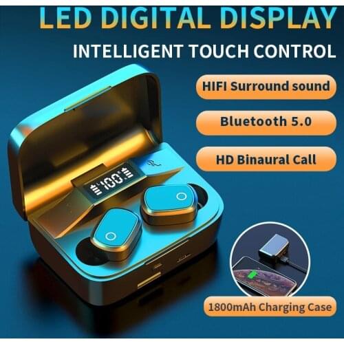 TWS Earphone Headset Bluetooth 5.0 2000mAh Battery Capacity Cute Cartoon 3D Heavy Bass Noise Reduction Wireless Headphones