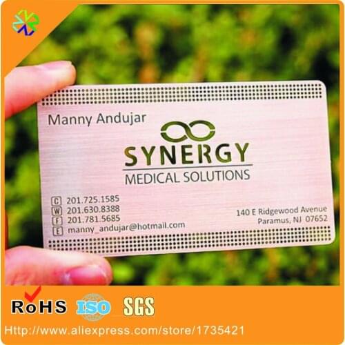 Low price stainless Steel metal business card,metal VIP card,bronzed metal cards for customized
