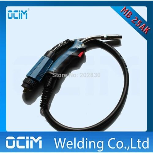 1PC MB25AK 250A Mig Torch Gun With 4M Cable And Euro Connector