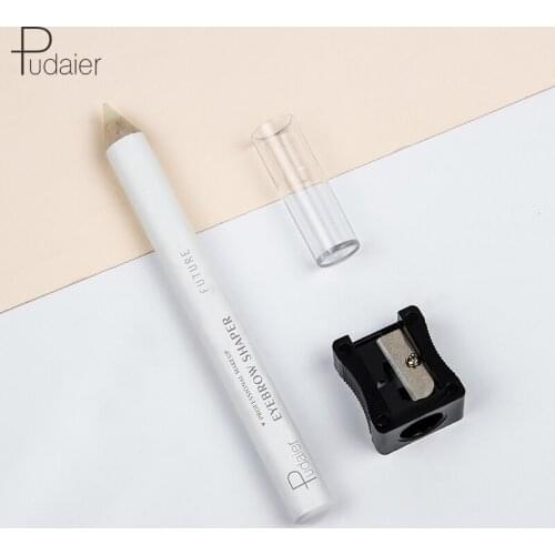 Pudaier 1PC Persistent Styling Eye Brow Shaper Waterproof Makeup Vitamine E Eyebrow Pencil With A Sharpener For Cosmetics