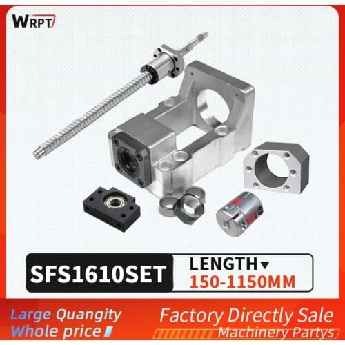 Ball screw SFU1610 + SFS nut + HM12-57 / 12-60 (cast aluminum) + BF12 + coupling XB25 * 30 + DSG16H, L = 200MM-1150MM