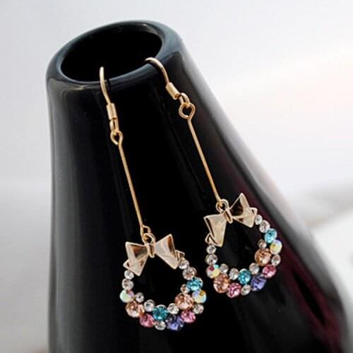Modern Hot Goods Personality Women Earrings Simple Popular Style Chic Handmade Funny Bowknot
