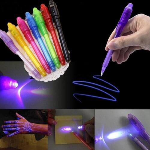 Light-Up Toys Luminous Light Magic Pen Dark Funny Novelty Gag Popular Toys Magic Fidget Pen For Kids Adult Painting Brush