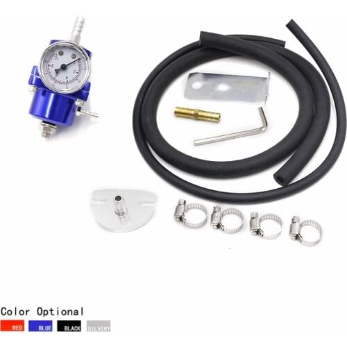 Universal Adjustable Fuel Pressure Regulator with Fuel Press Gauge Fuel Press Regulator